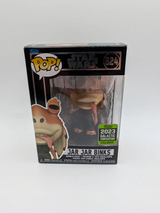 Jar Jar Binks Funko Pop! Vinyl #624 Star Wars 2023 Galactic Convention FRENLY BRICKS - Open 7 Days