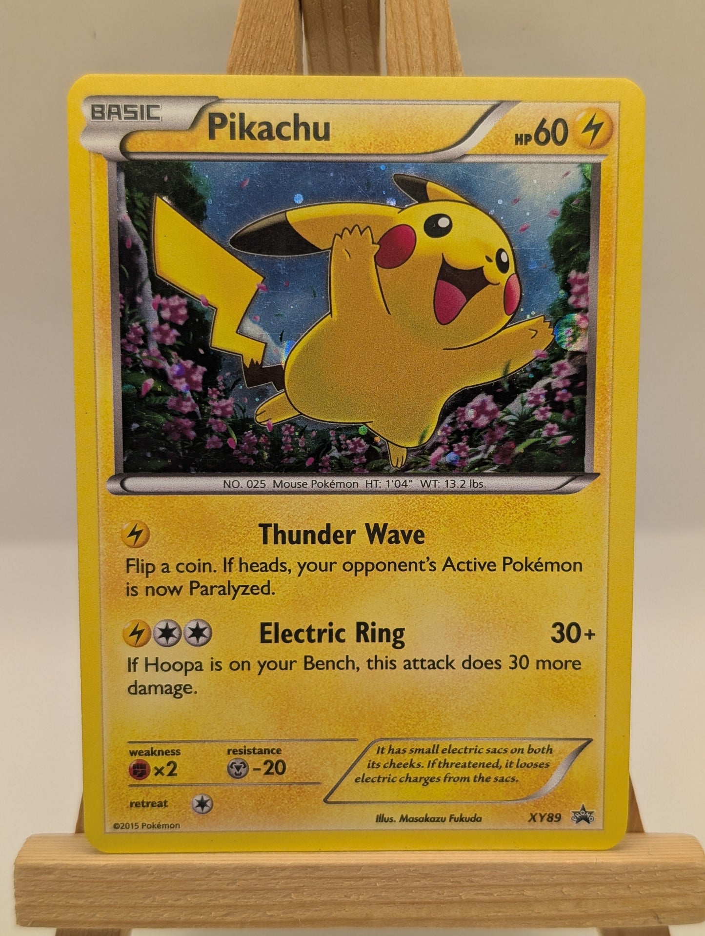 Pikachu XY89 X & Y Ultra Rare Holo Black Star Promo Pokemon Card FRENLY BRICKS - Open 7 Days