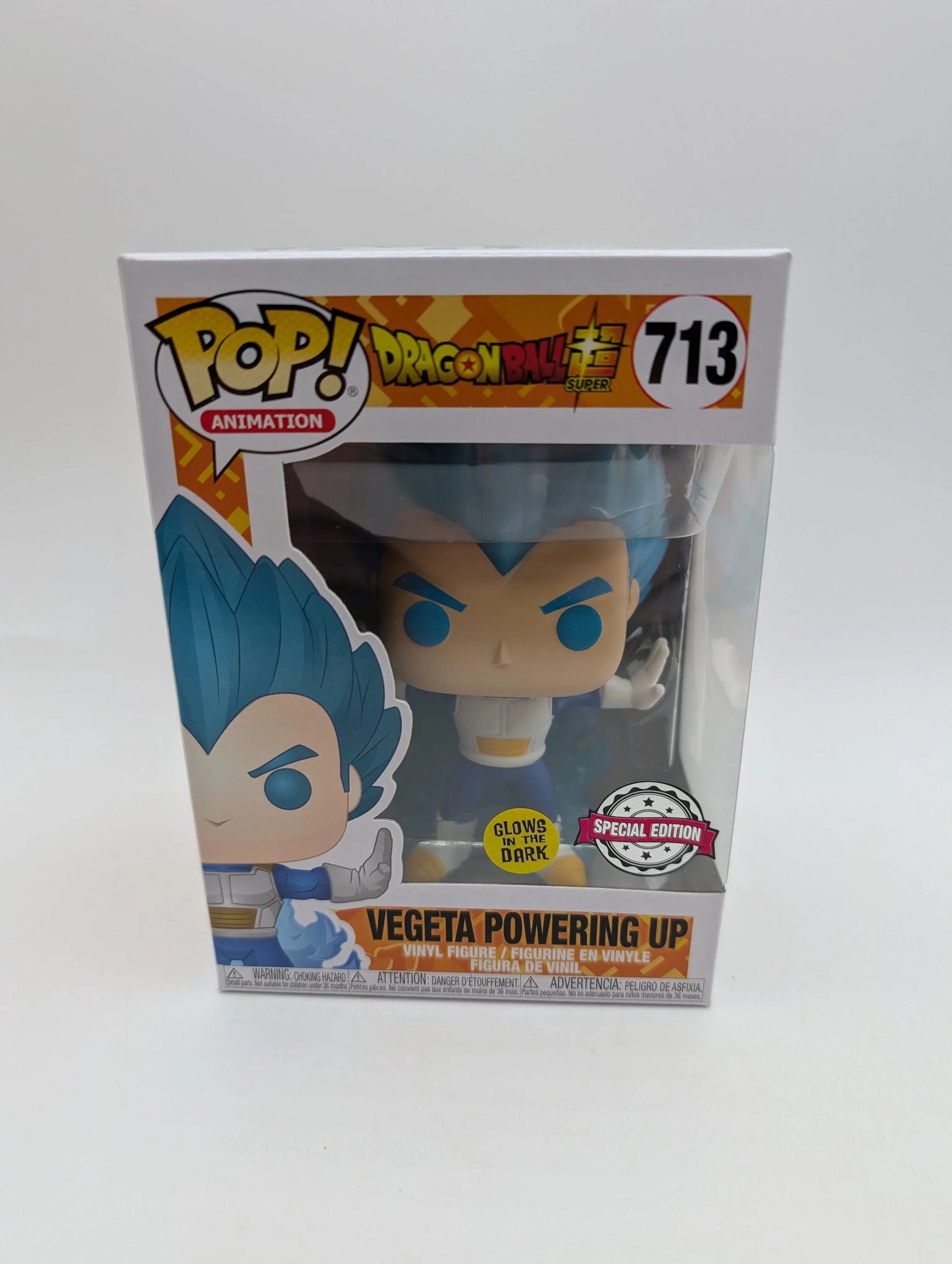 Dragon Ball Z - Vegeta Powering Up Glow in the Dark Pop! Vinyl Figure (RS) #713 FRENLY BRICKS - Open 7 Days