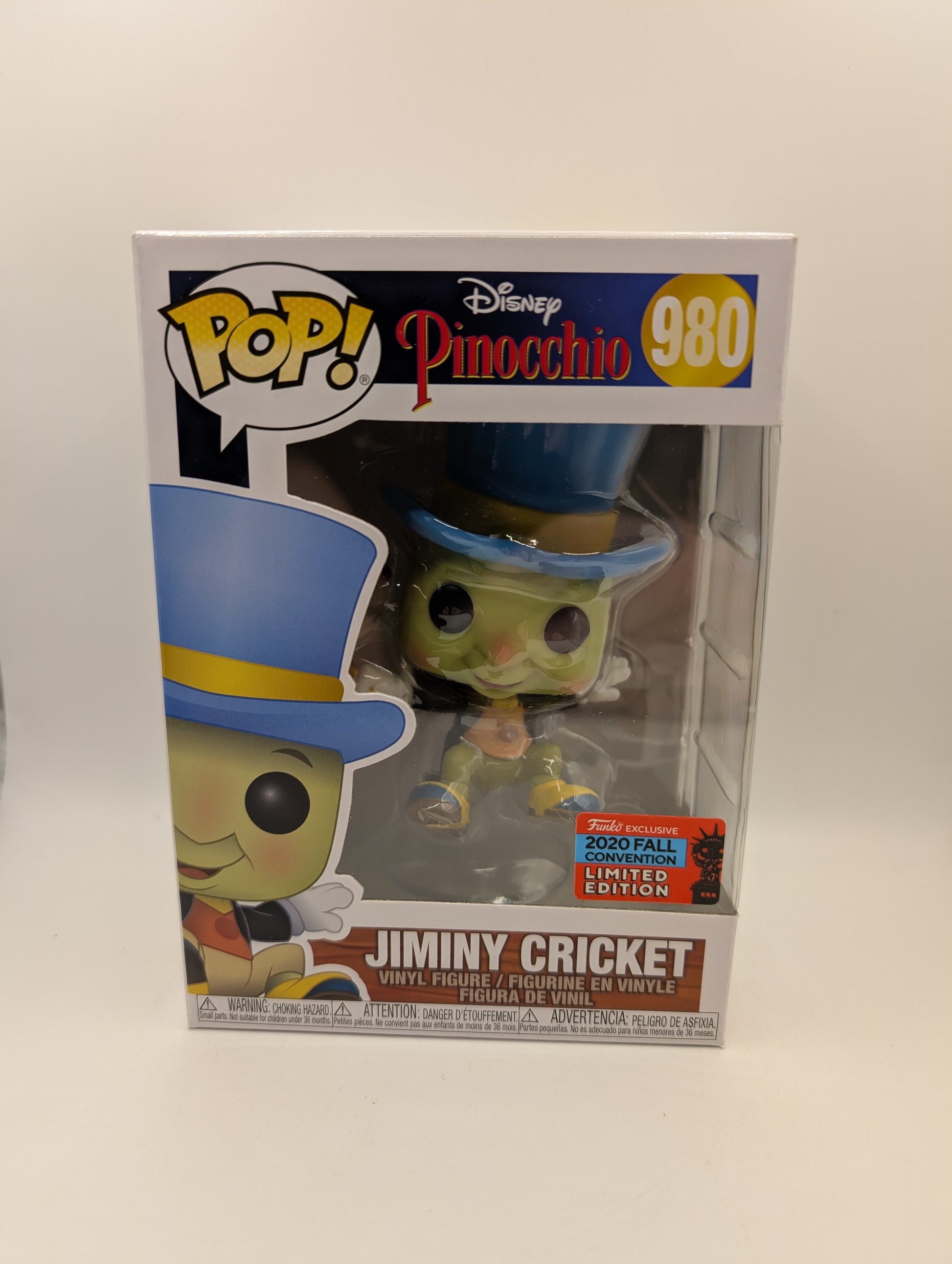 Pop Jiminy Cricket 980 Disney Funko NYCC 2020
