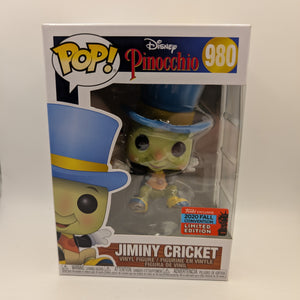 Pop Jiminy Cricket 980 Disney Funko NYCC 2020