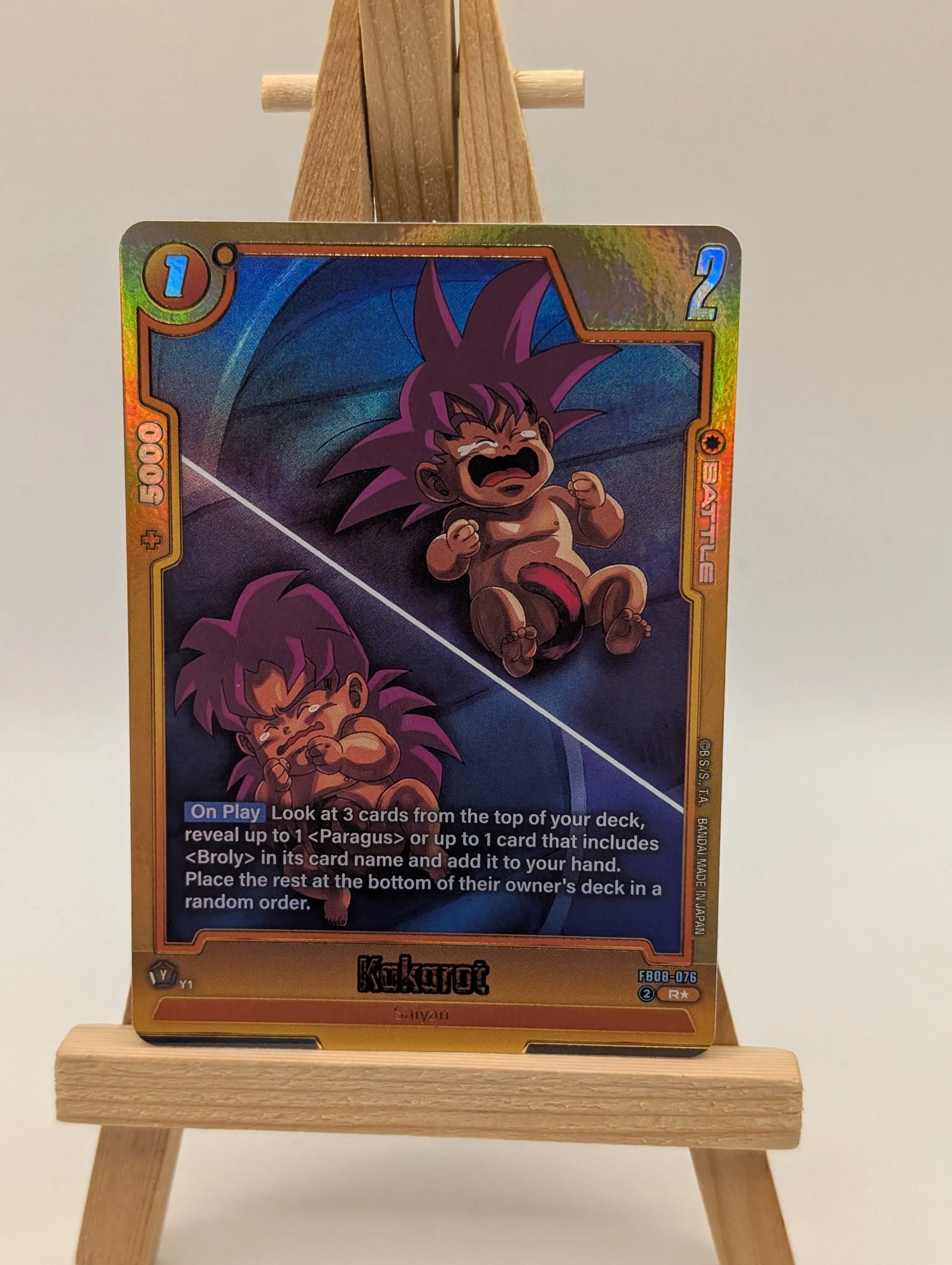 Kakarot ALT ART FB08-076 Dragon Ball Fusion World NM FRENLY BRICKS - Open 7 Days image 2