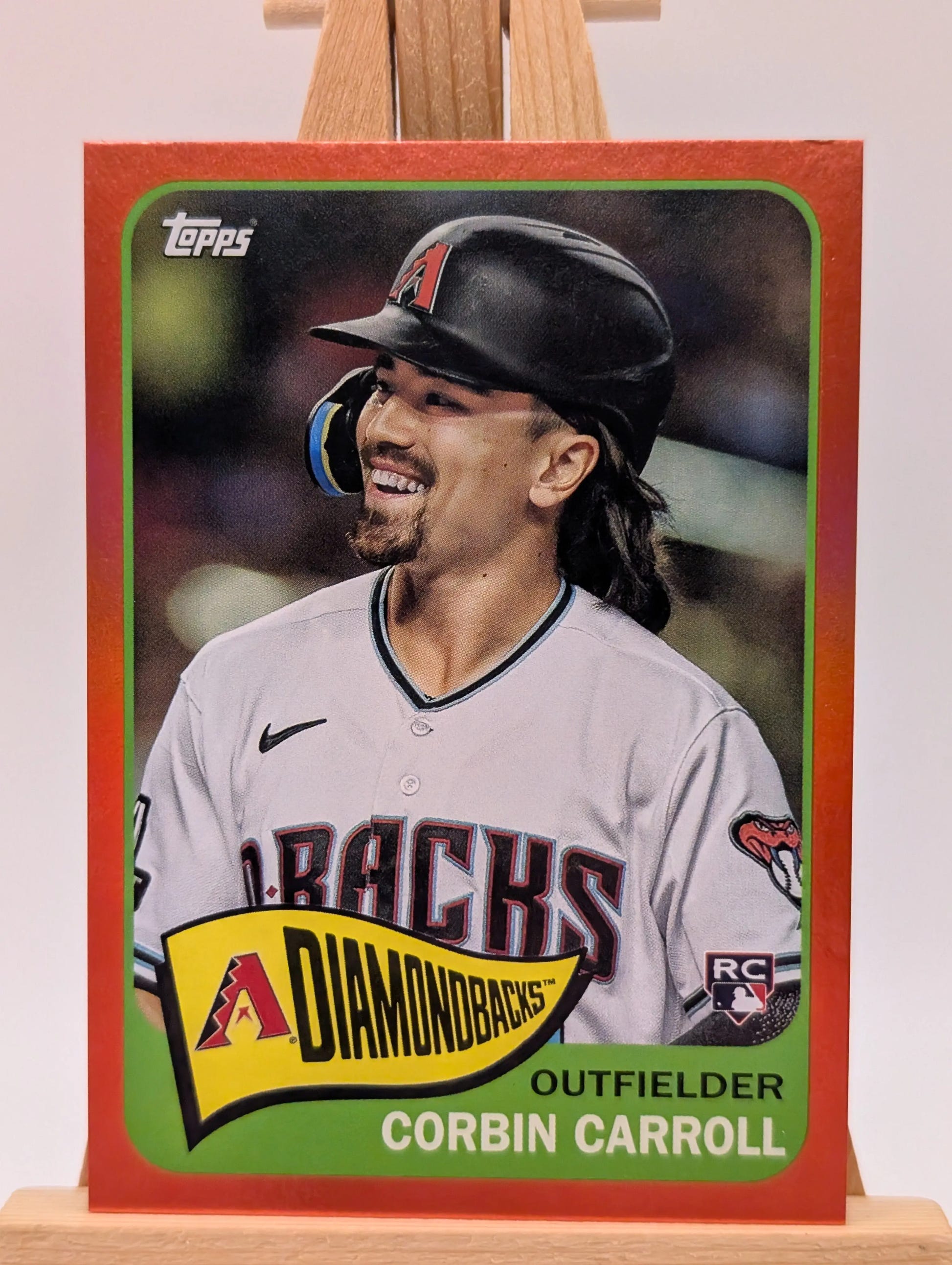 2023 Topps Archives - Red Hot #180 CORBIN CARROLL /50 RC FRENLY BRICKS - Open 7 Days image 2