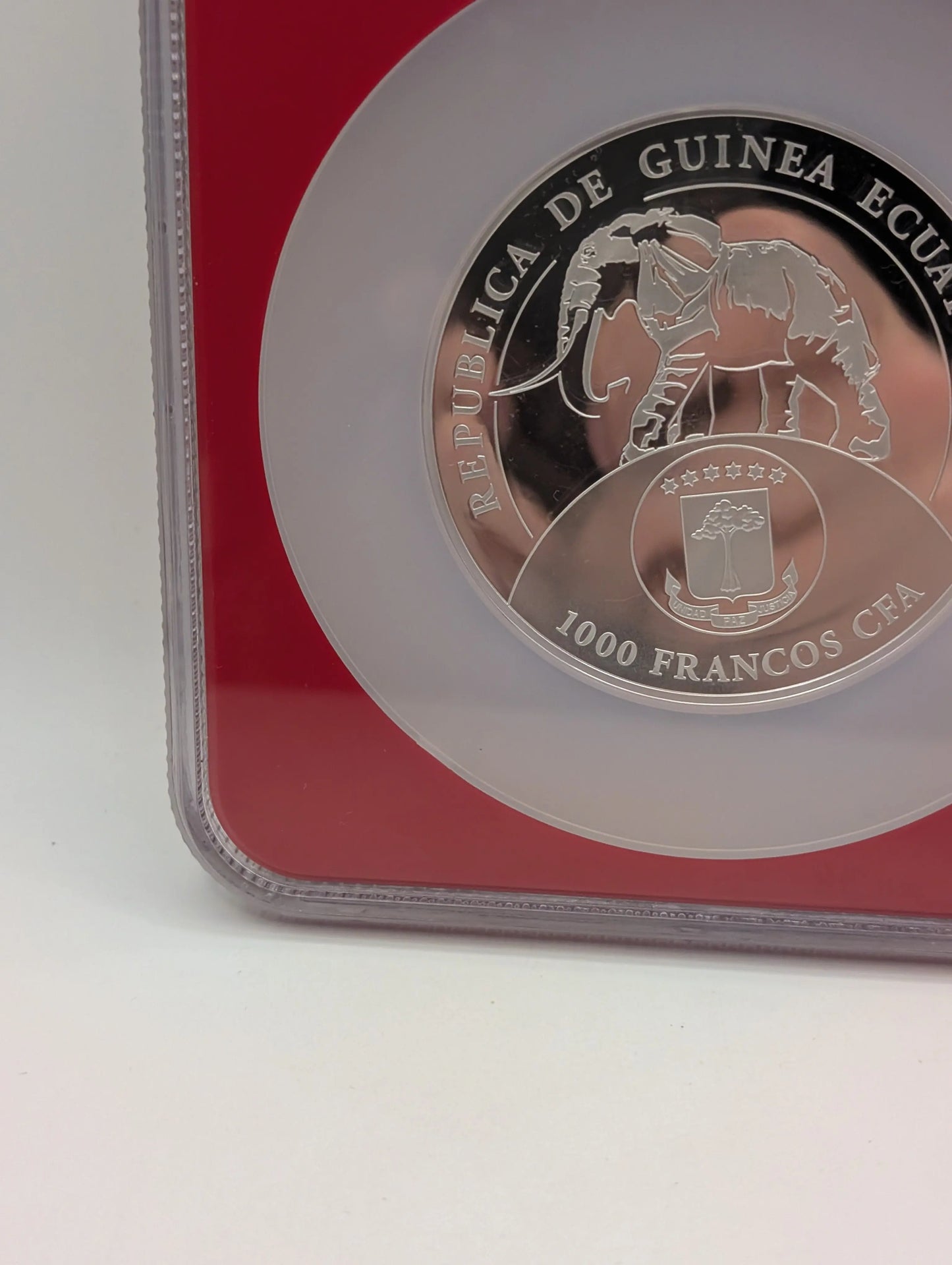 Equatorial Guinea 2017 Silver 1,000 Francos Donald Trump Inaugural Releases NGC Proof-70 UC (Red Frame Holder FRENLY BRICKS - Open 7 Days