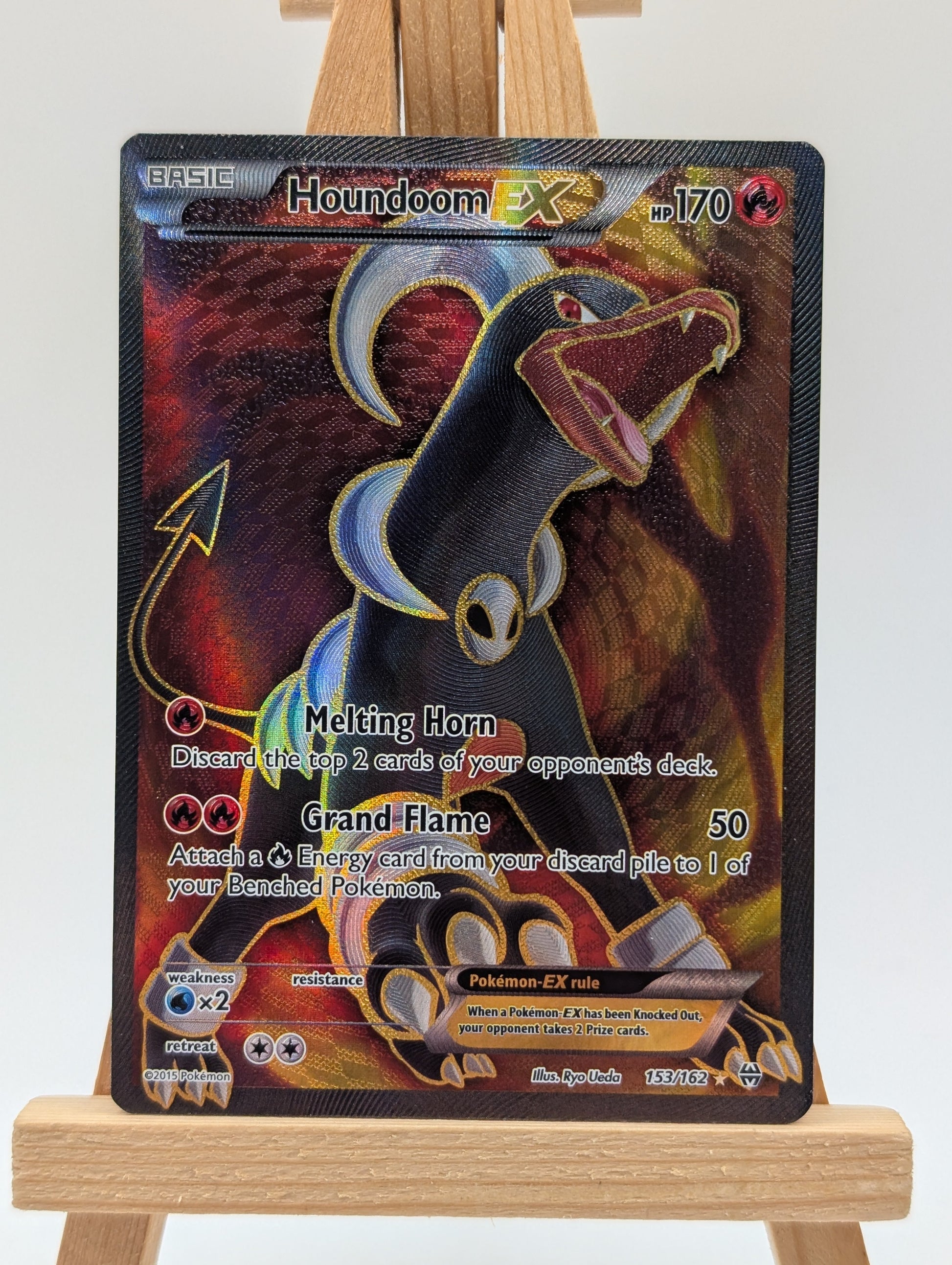 Houndoom EX 153/162 Breakthrough XY 2015 Pokemon Tcg FRENLY BRICKS - Open 7 Days
