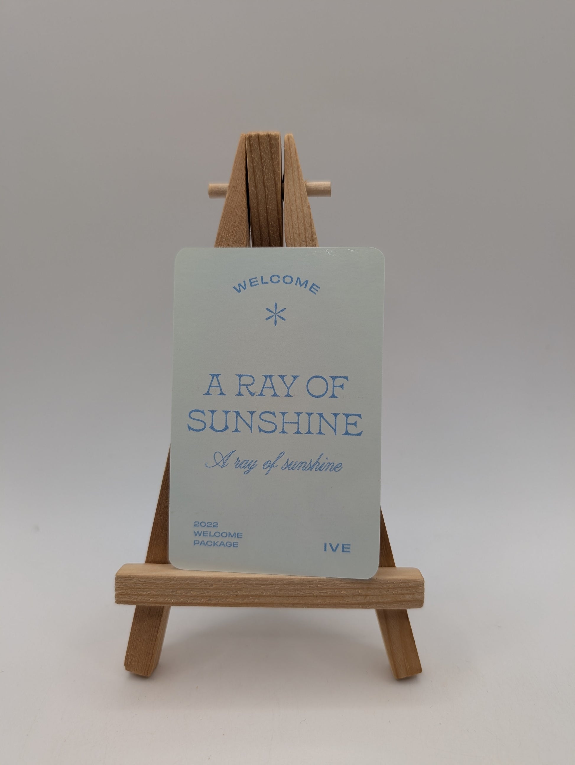 IVE Wonyoung 2022 Enclosed Trading Card Ray of Sunshine FRENLY BRICKS - Open 7 Days