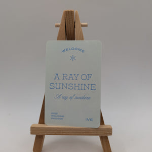 IVE Wonyoung 2022 Enclosed Trading Card Ray of Sunshine FRENLY BRICKS - Open 7 Days