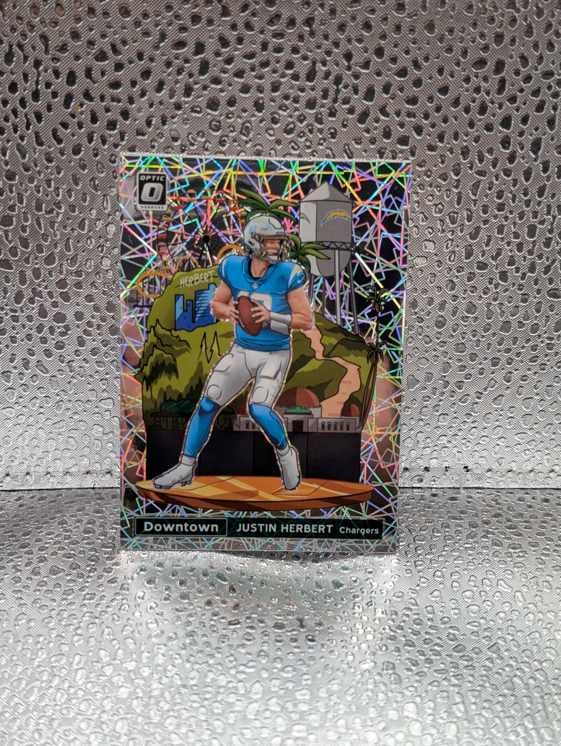 Justin Herbert Downtown Case Hit 2021 Donruss Optic Football SSP DT-27 FRENLY BRICKS - Open 7 Days