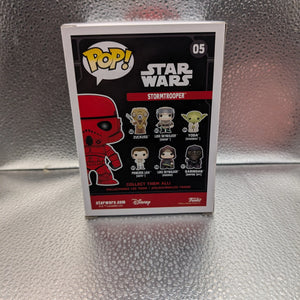 FUNKO Pop Vinyl Stormtrooper Red #05 FRENLY BRICKS - Open 7 Days