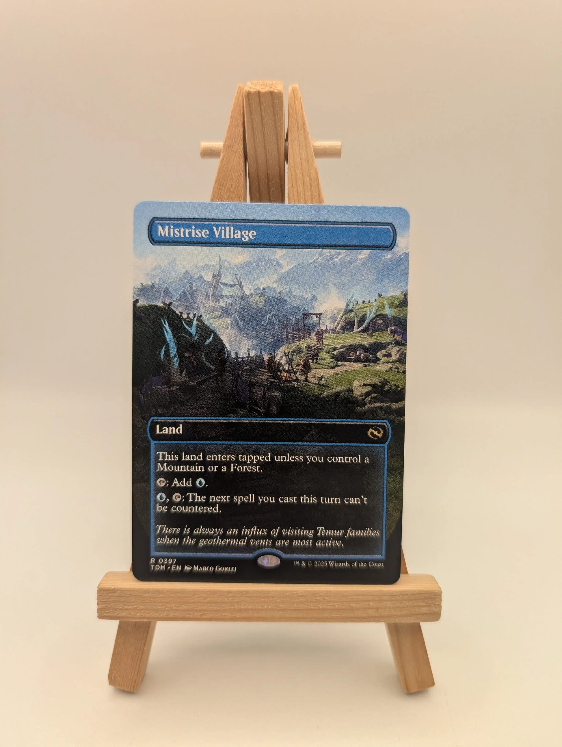 MTG - Mistrise Village - Tarkir: Dragonstorm - Borderless 0397 FRENLY BRICKS - Open 7 Days image 2