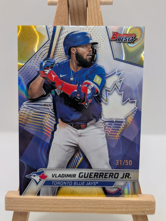 2025 Bowman’s Best Vladimir Guerrero Jr. Gold Refractor /50 #22 Blue Jays FRENLY BRICKS - Open 7 Days