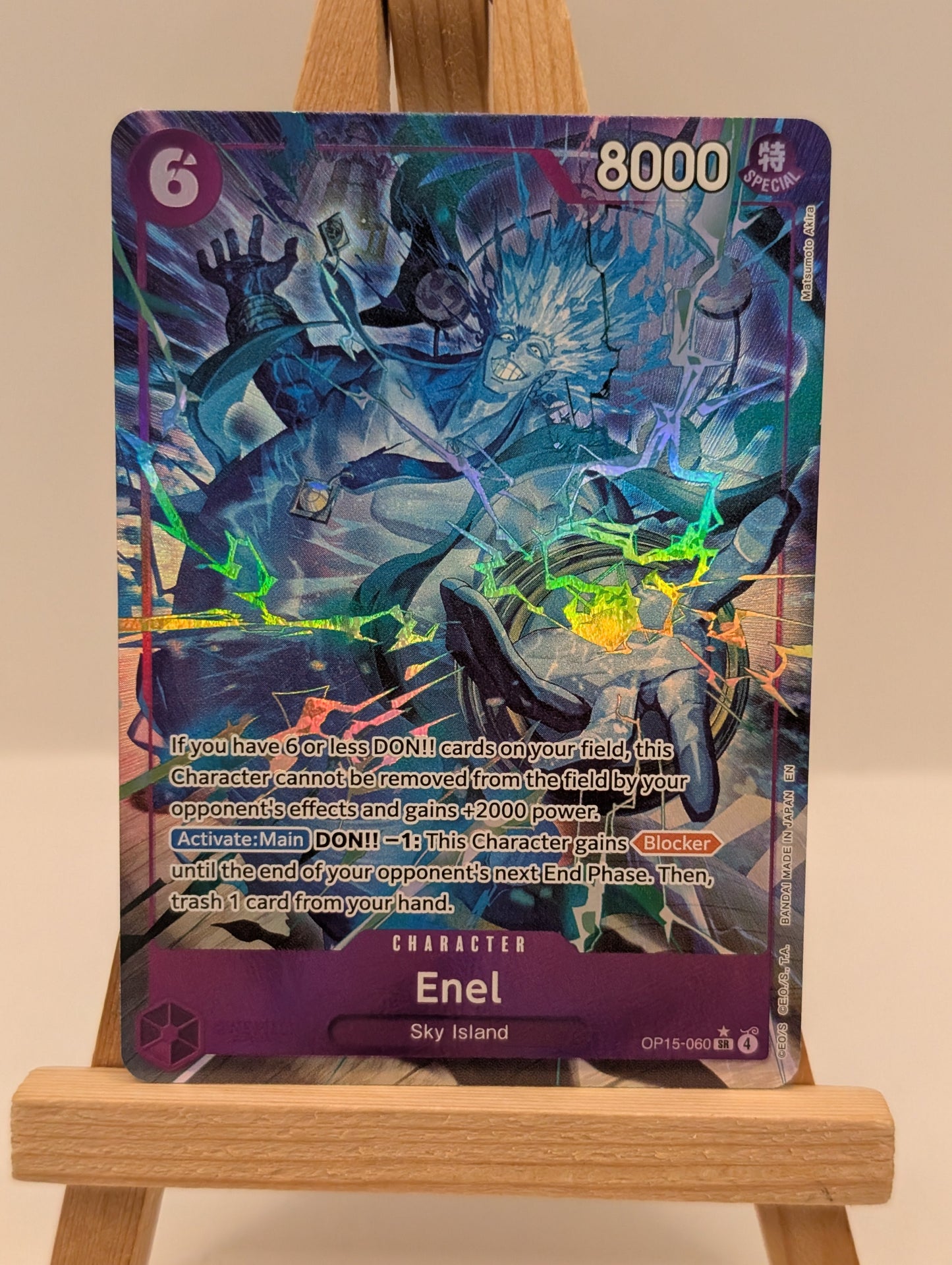 Enel OP15-060 SR AA Parallel Alt Art -  ONE PIECE CARD GAME FRENLY BRICKS - Open 7 Days