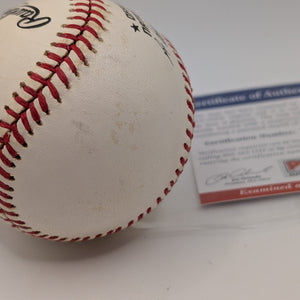 PETE ROSE CINCINNATI REDS  AUTOGRAPHED BART GIAMIATTI  BASEBALL BIG RED MACHINE FRENLY BRICKS - Open 7 Days