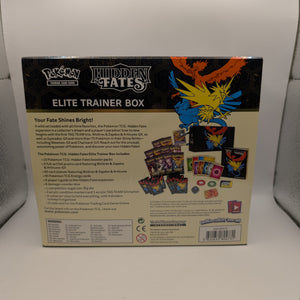 Pokemon TCG Hidden Fates ETB Elite Trainer Box - Factory Sealed NIB FRENLY BRICKS - Open 7 Days