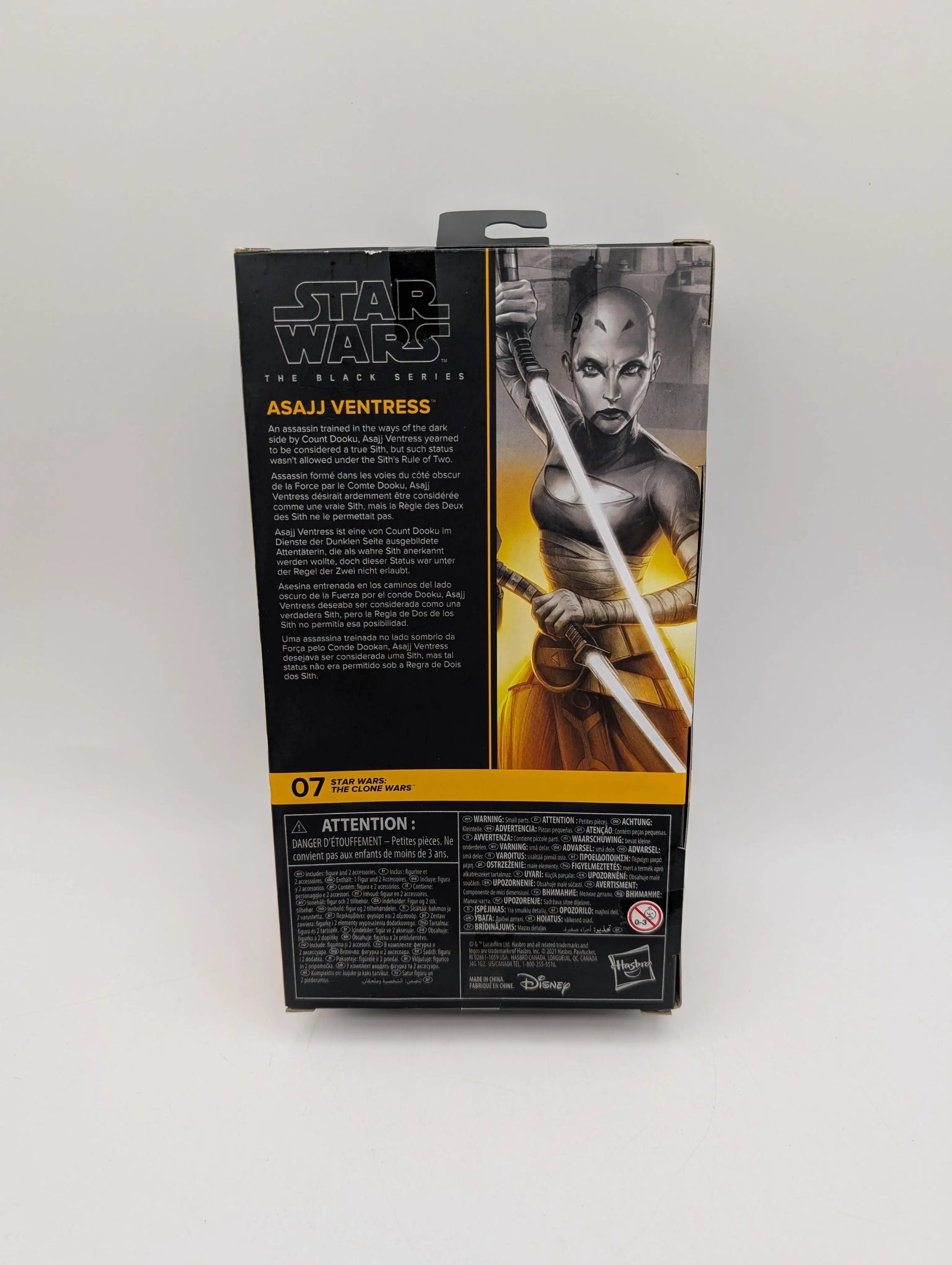 Star Wars Black Series Asajj Ventress 6" Action Figure The Clone Wars Brand New FRENLY BRICKS - Open 7 Days