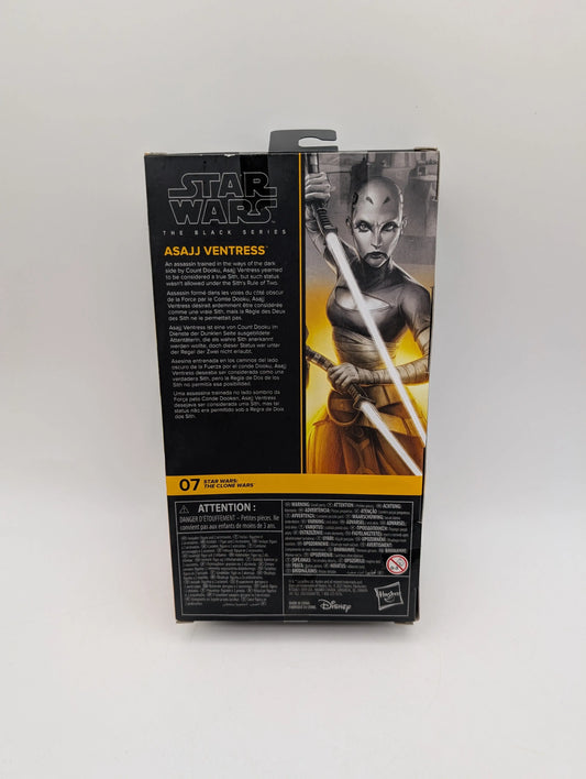 Star Wars Black Series Asajj Ventress 6" Action Figure The Clone Wars Brand New FRENLY BRICKS - Open 7 Days