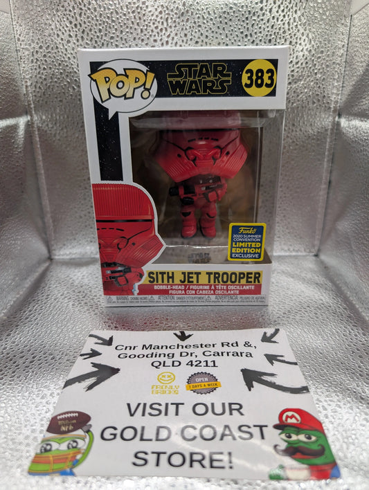 Sith Jet Trooper 383 ~ Star Wars ~ Funko Pop Vinyl ~ 2020 Summer Convention FRENLY BRICKS - Open 7 Days