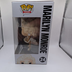 Funko Pop Icons Marilyn Monroe #24 Vinyl Figure White Dress Vaulted FRENLY BRICKS - Open 7 Days