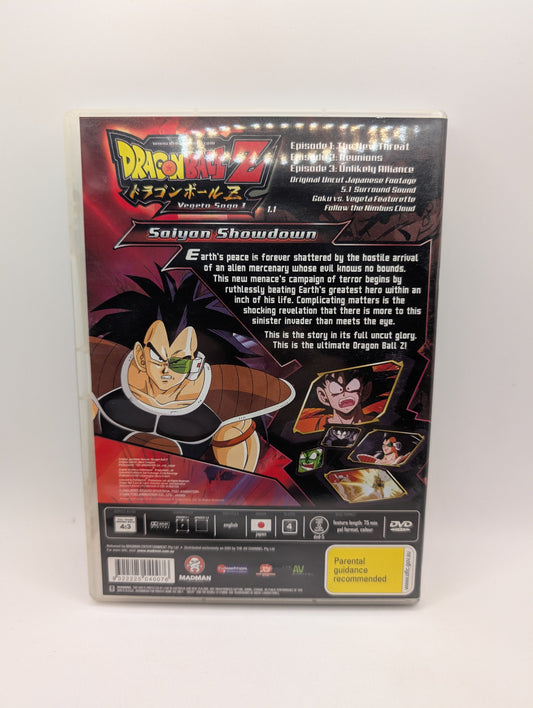 Dragon Ball Z: Vegeta Sage 1 Saiyan Showdown 1.1 DVD Region 4 Original Footage FRENLY BRICKS - Open 7 Days
