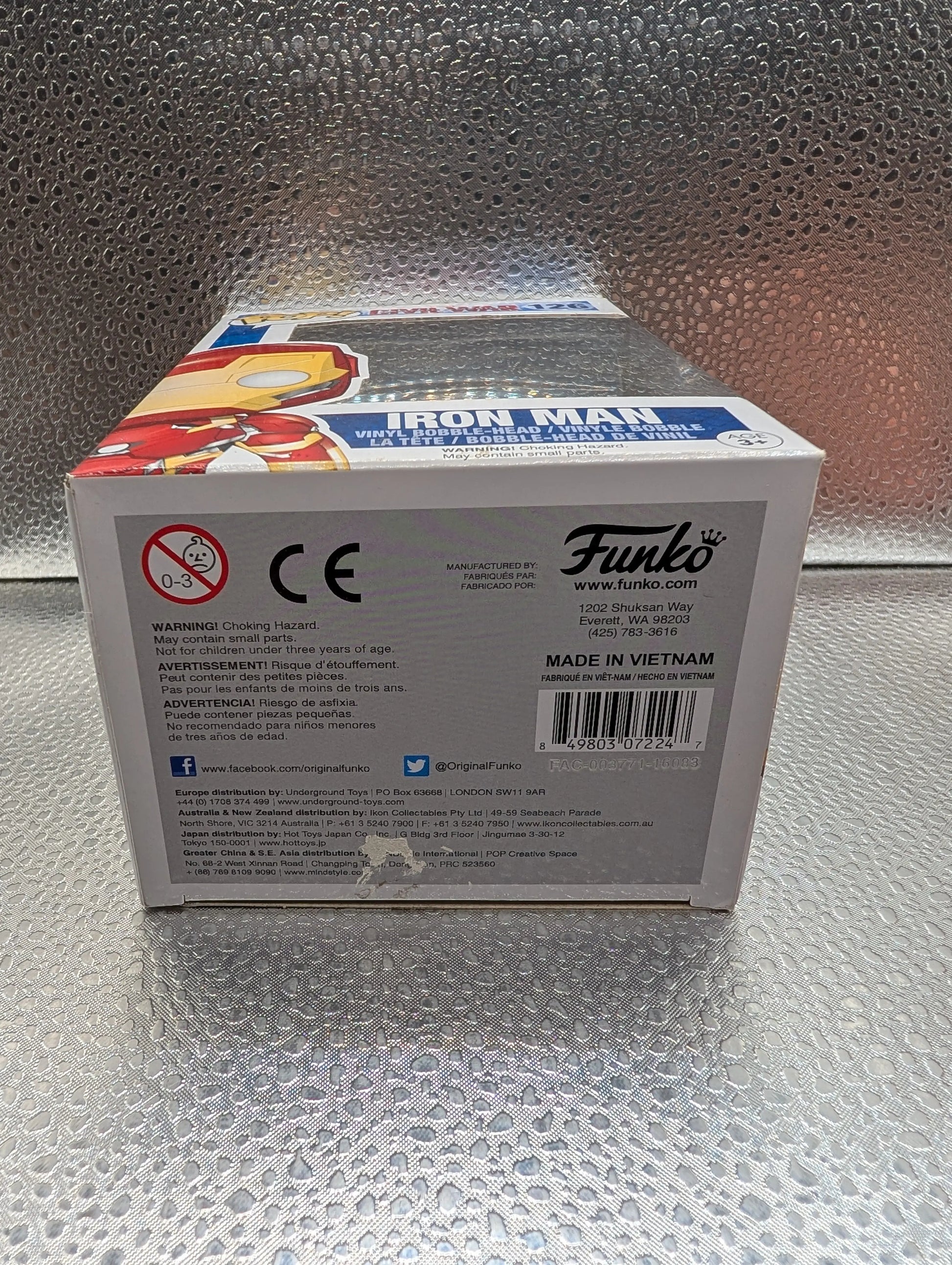 FUNKO Pop Vinyl Iron Man #126 FRENLY BRICKS - Open 7 Days