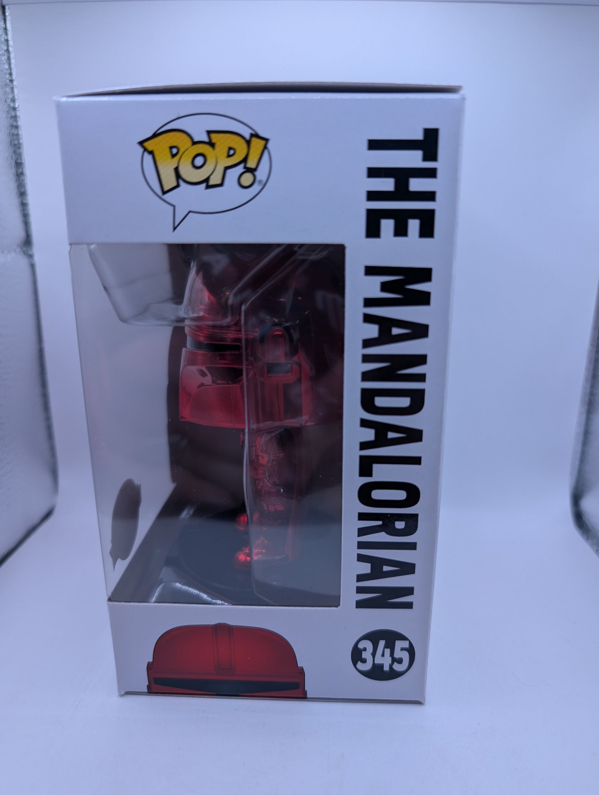THE MANDALORIAN Star Wars Red Metallic Chrome Funko POP! #345 FRENLY BRICKS - Open 7 Days