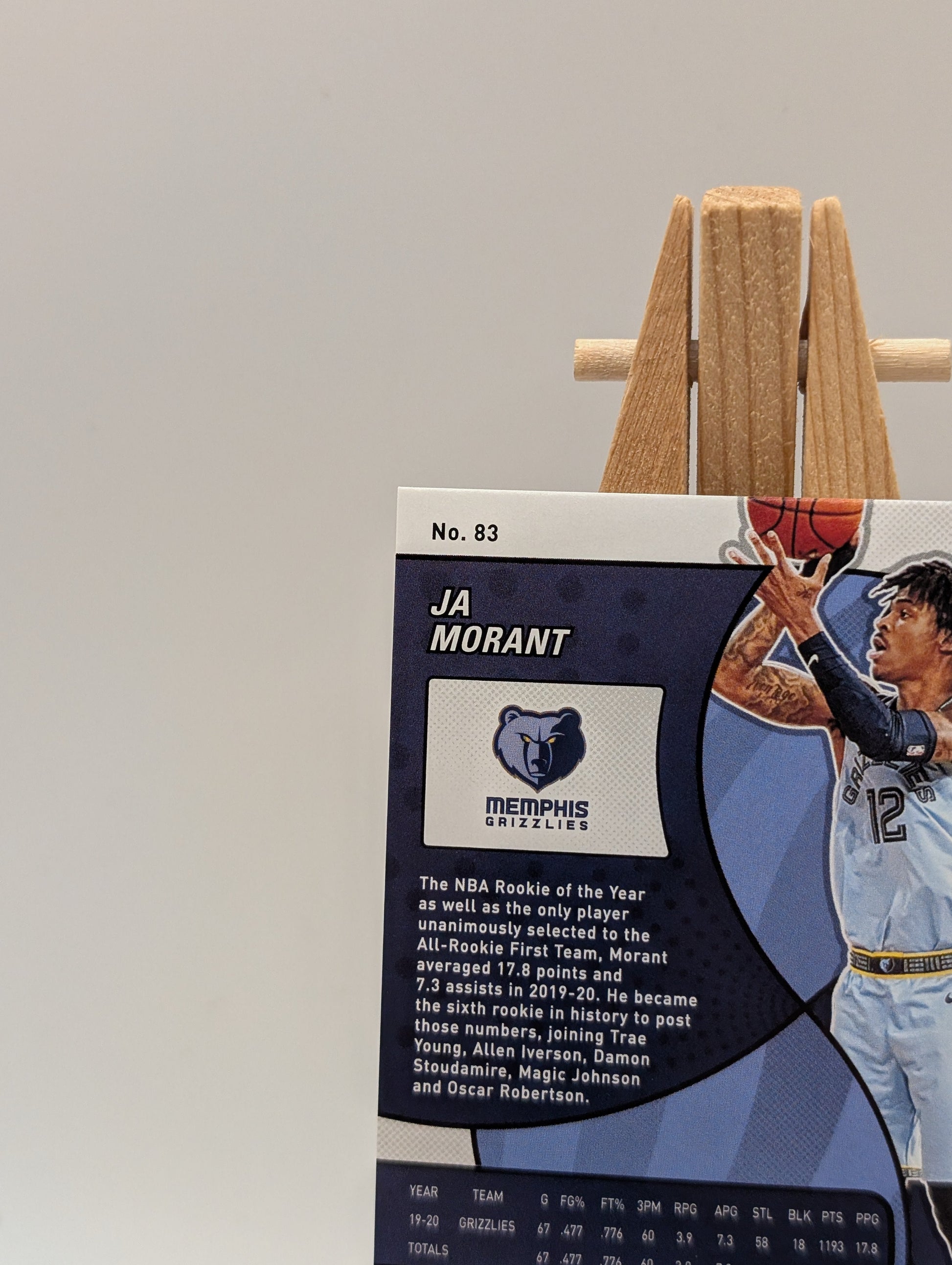 2020-21 Revolution Ja Morant Base No 83 /8 2nd Year FRENLY BRICKS - Open 7 Days