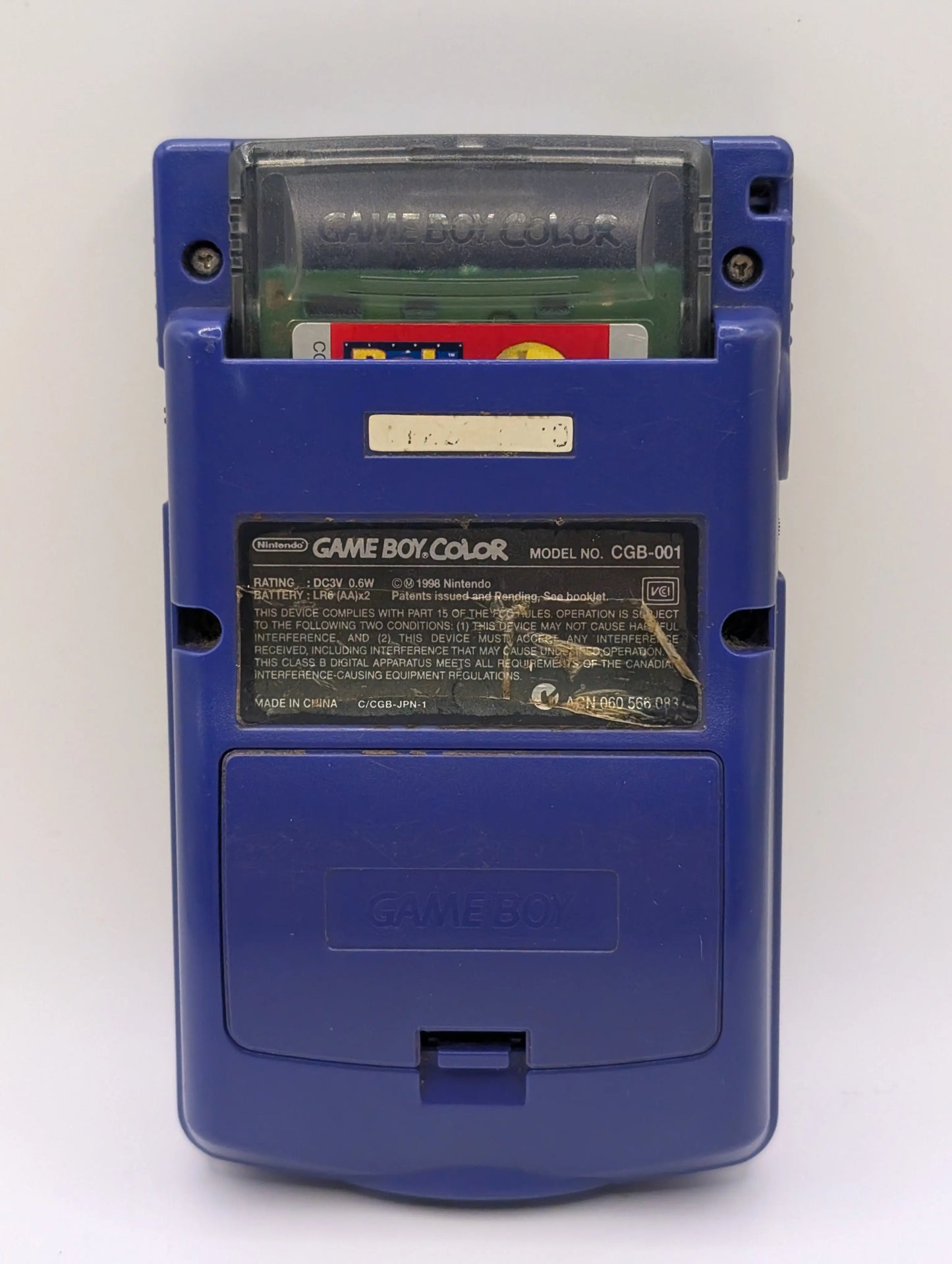Nintendo Game Boy Color Console CGB-001 - Grape Purple - Tested Working NO GAME INCLUDE FRENLY BRICKS - Open 7 Days