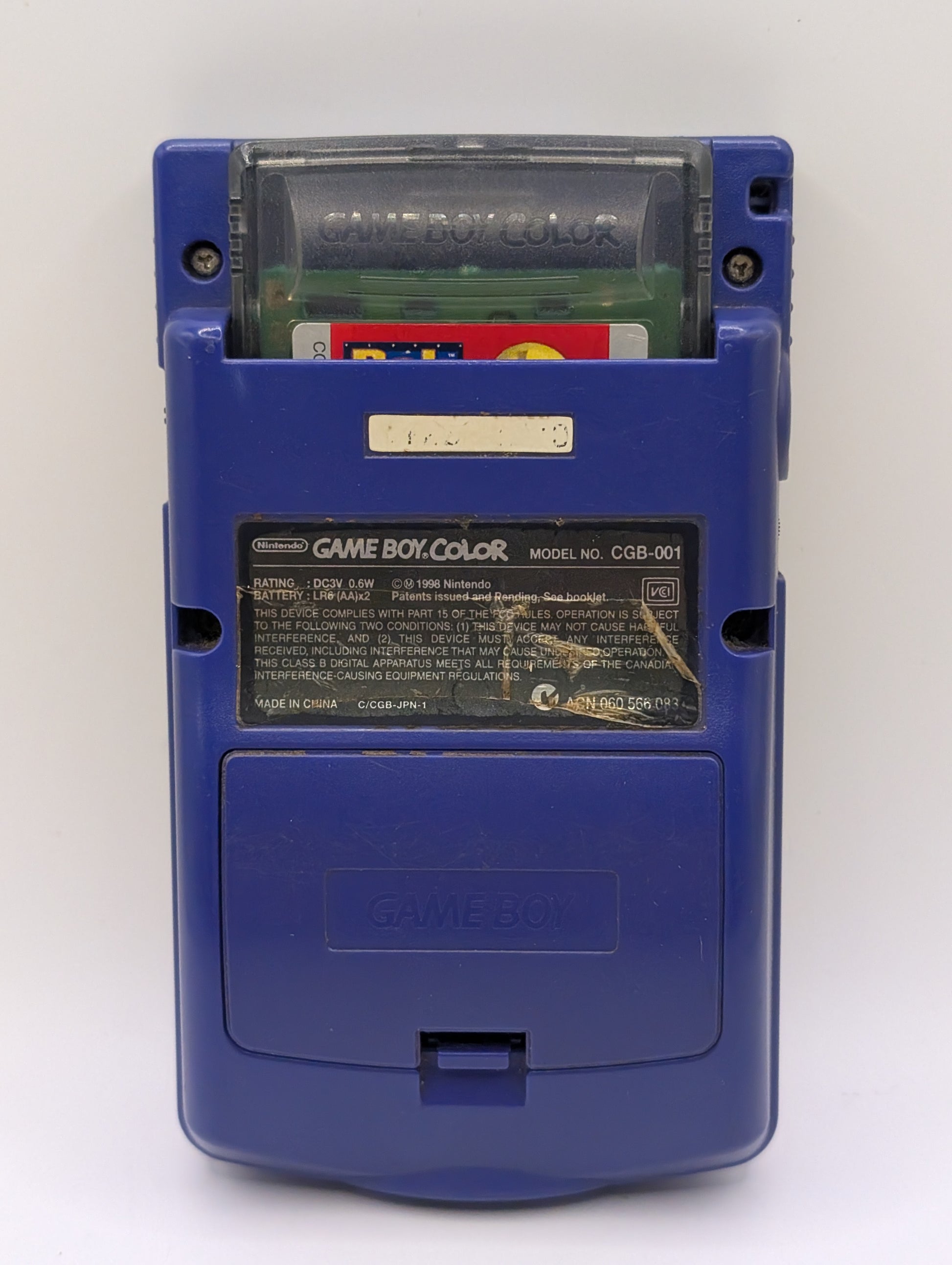 Nintendo Game Boy Color Console CGB-001 - Grape Purple - Tested Working NO GAME INCLUDE