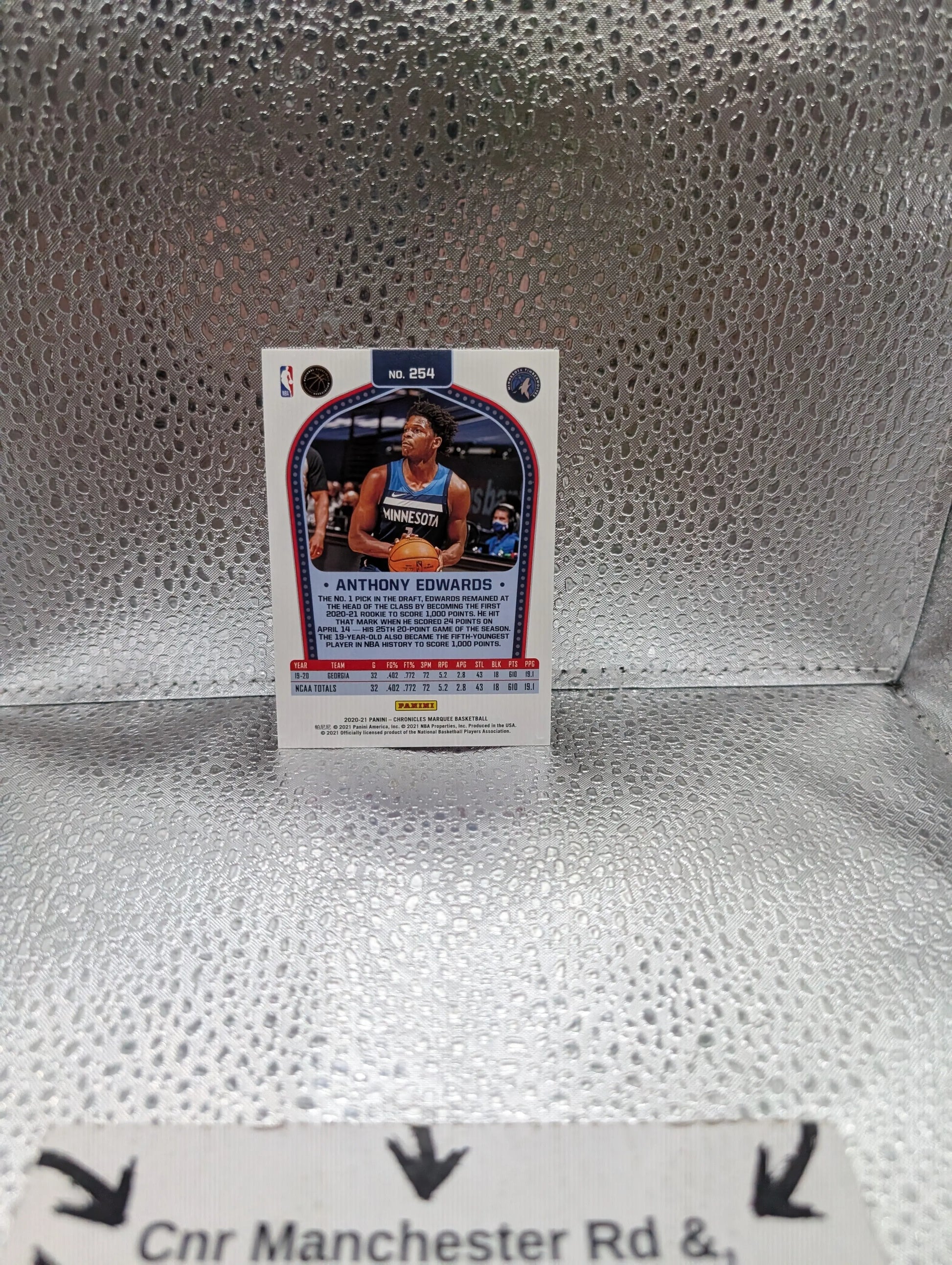 ANTHONY EDWARDS 2020-21 Chronicles Pink Marquee #254 Rookie Timberwolves FRENLY BRICKS - Open 7 Days