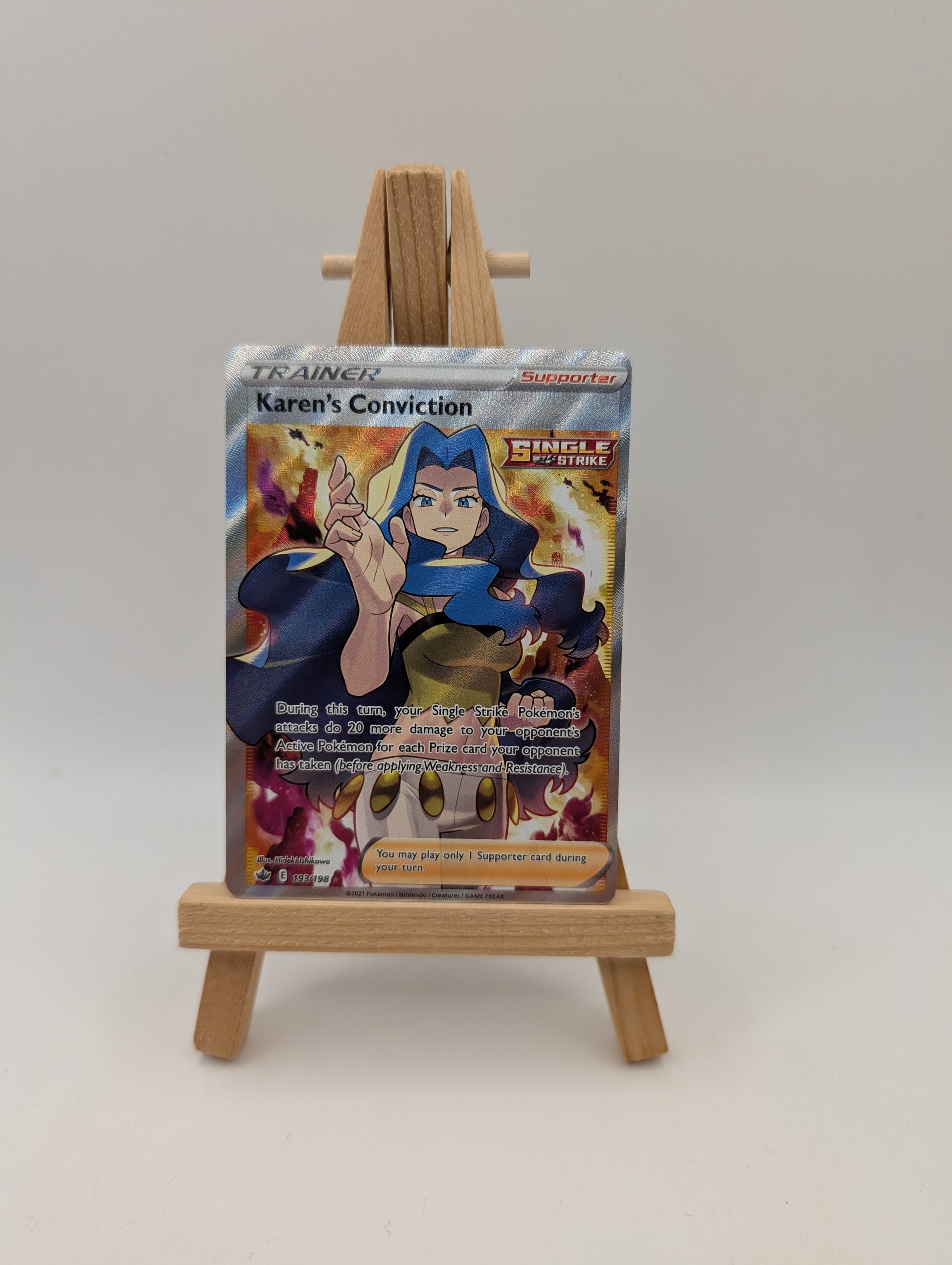 Karens Conviction 193/198 Chilling Reign Full Art Ultra Rare Pokemon Card