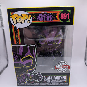 Funko Pop - Marvel Black Panther Black Light #891 Exclusive BlackLight FRENLY BRICKS - Open 7 Days