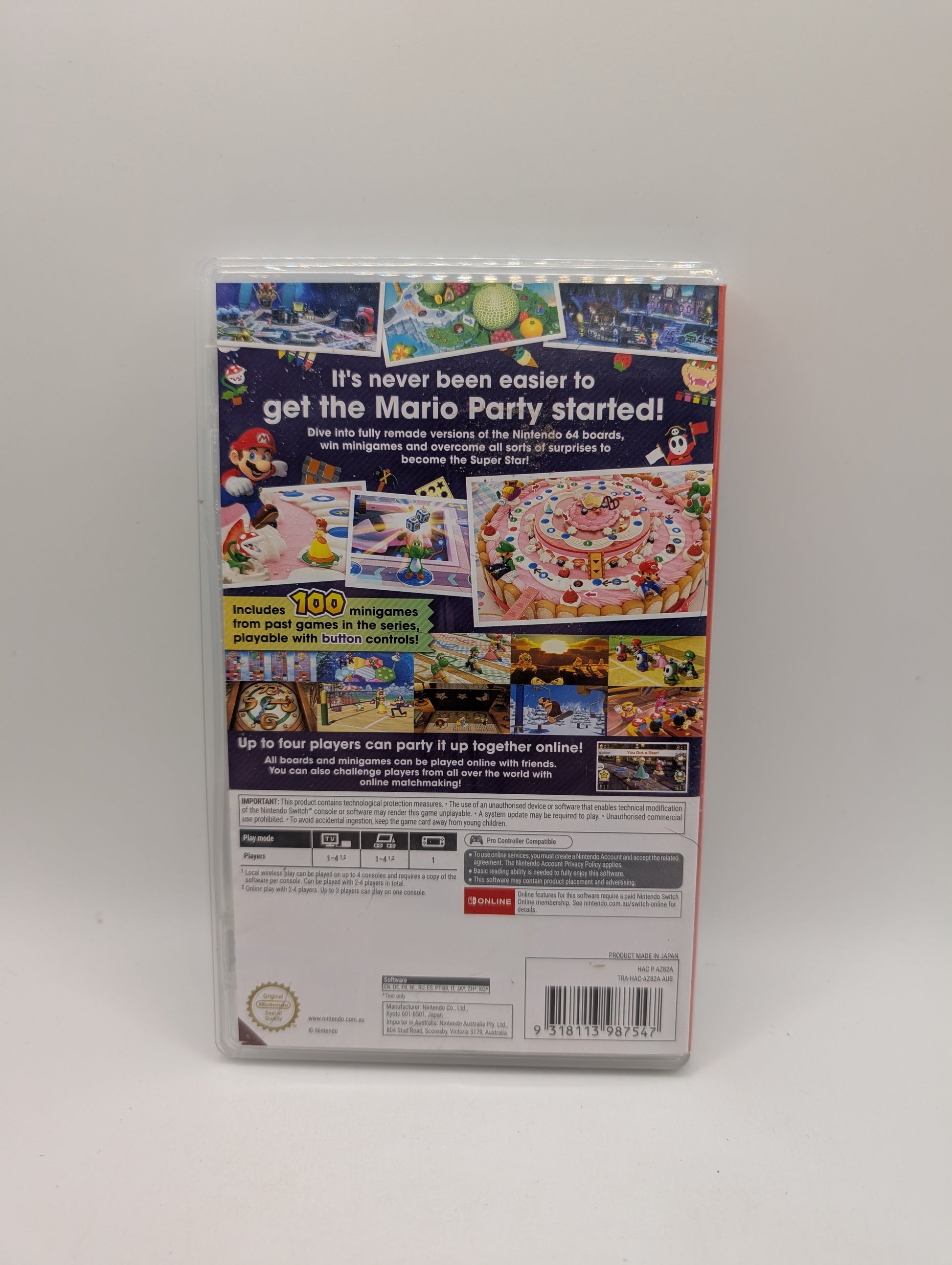 Mario Party Superstars (Nintendo Switch, 2021 PAL) Tested And Working