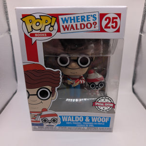 Funko Pop Books Where's Waldo - Waldo & Woof #25 FRENLY BRICKS - Open 7 Days