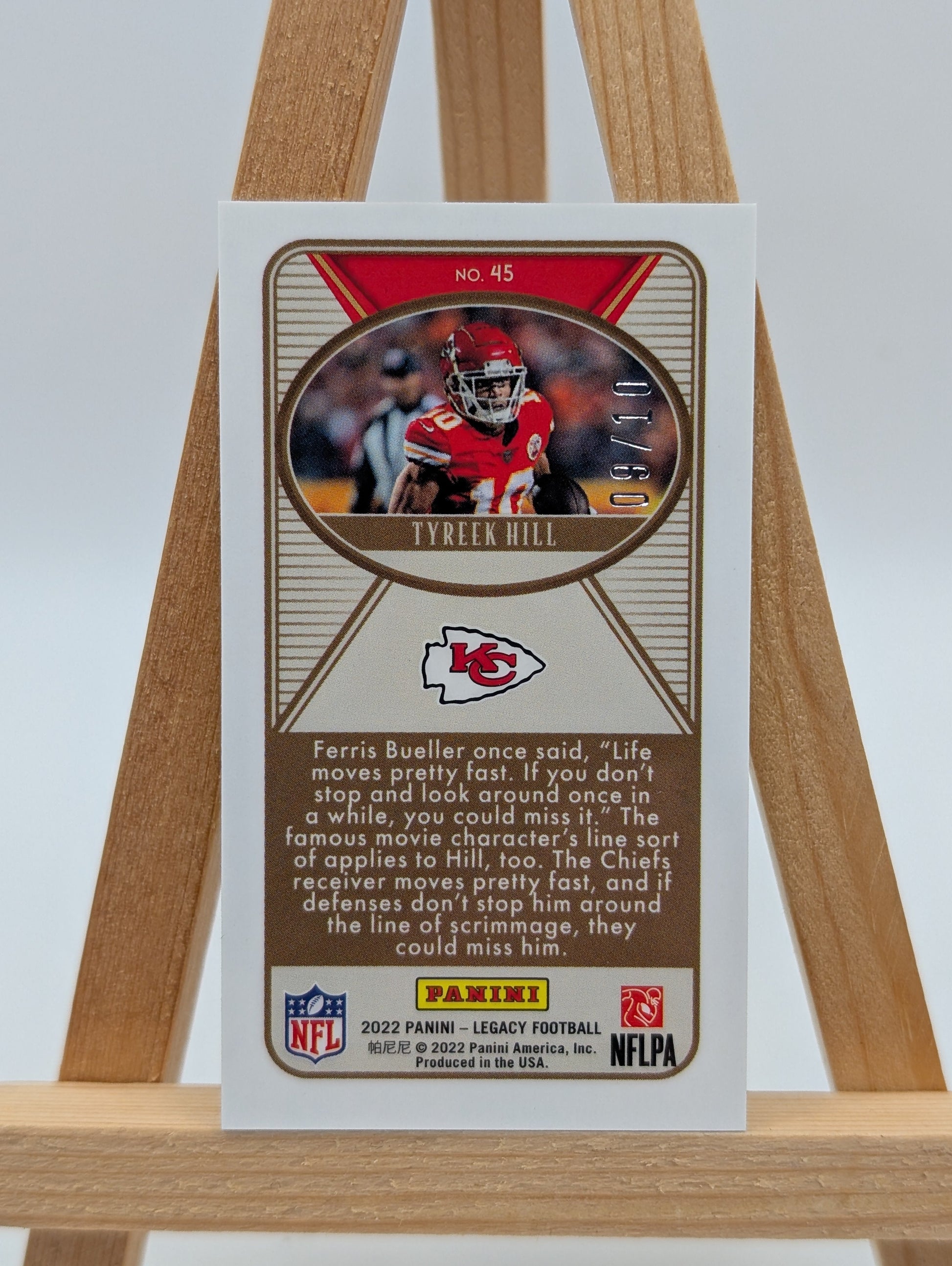 2022 Panini Legacy #45 Tyreek Hill Mini Card /10 FRENLY BRICKS - Open 7 Days
