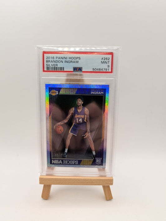 2016-17 Hoops Brandon Ingram RC Rookie #262 Lakers Silver /99 PSA 9 FRENLY BRICKS - Open 7 Days