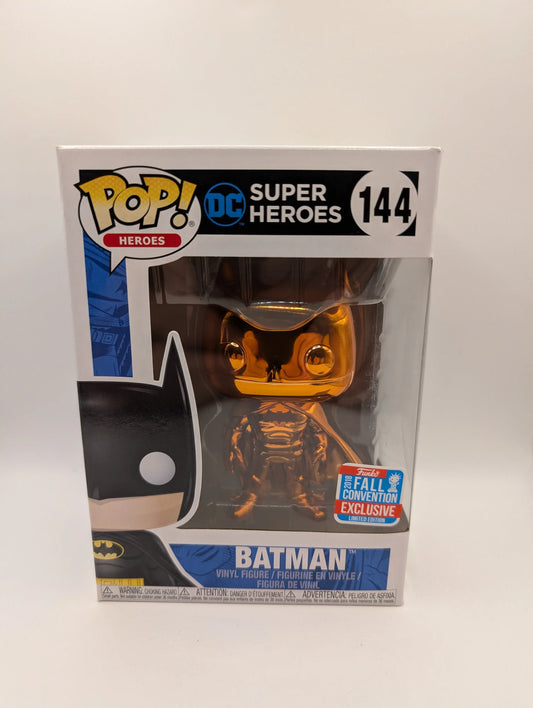 Batman 144 Orange Chrome 2018 Fall Convention Exclusive DC Funko Pop Vinyl FRENLY BRICKS - Open 7 Days