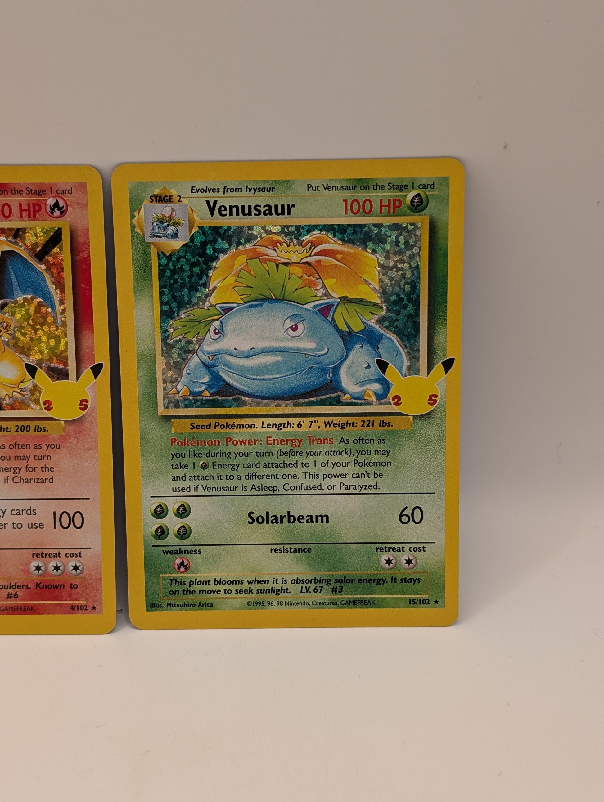 Charizard 4/102 Holo - Celebrations Pokémon 25th Anniversary Blastoise Venusaur FRENLY BRICKS - Open 7 Days