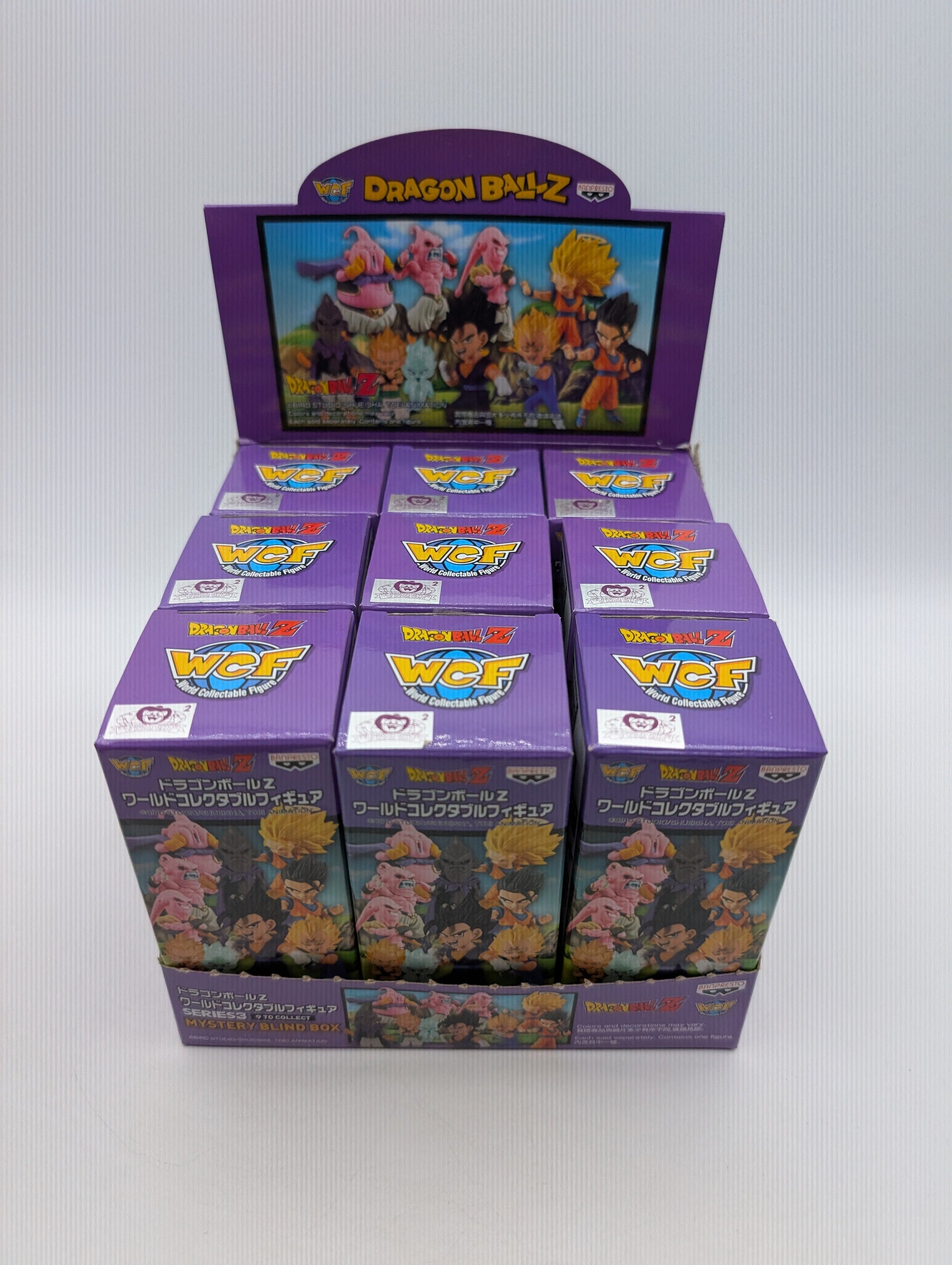 New Dragonball Z Mystery Blind Box WCF Series 3 Buu Saga 9 Case of 9 UNSEALED FRENLY BRICKS - Open 7 Days