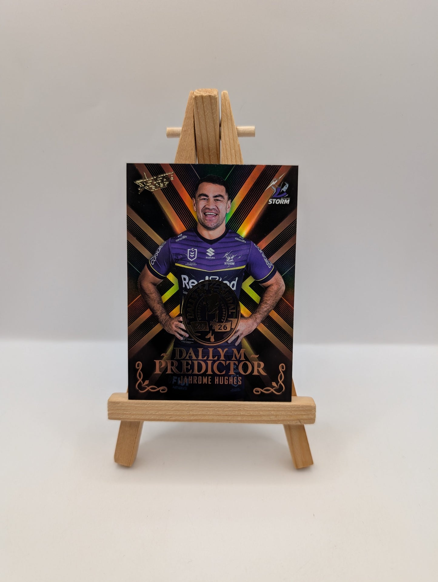 2026 NRL Select League Heroes Dally M Gold Predictor Jahrome Hughes Storm #091 FRENLY BRICKS - Open 7 Days