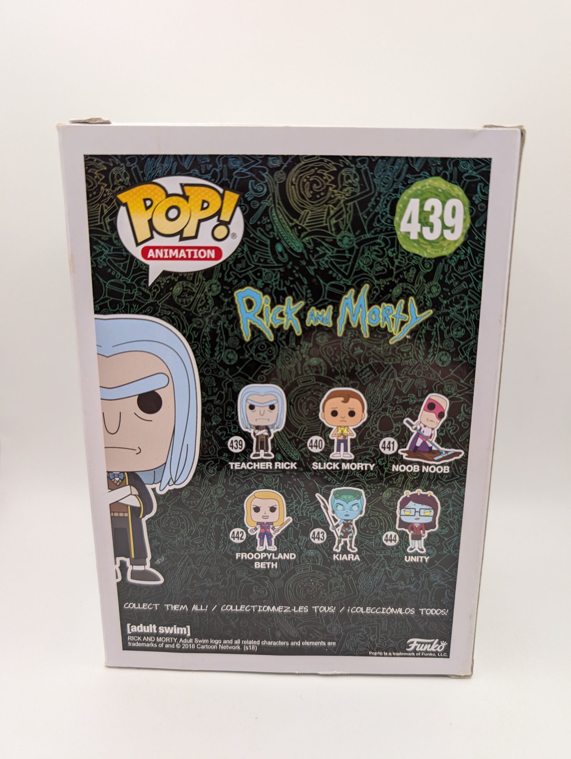 Funko Pop! Teacher Rick #439 Rick and Morty 2018 Vaulted Animation Figure