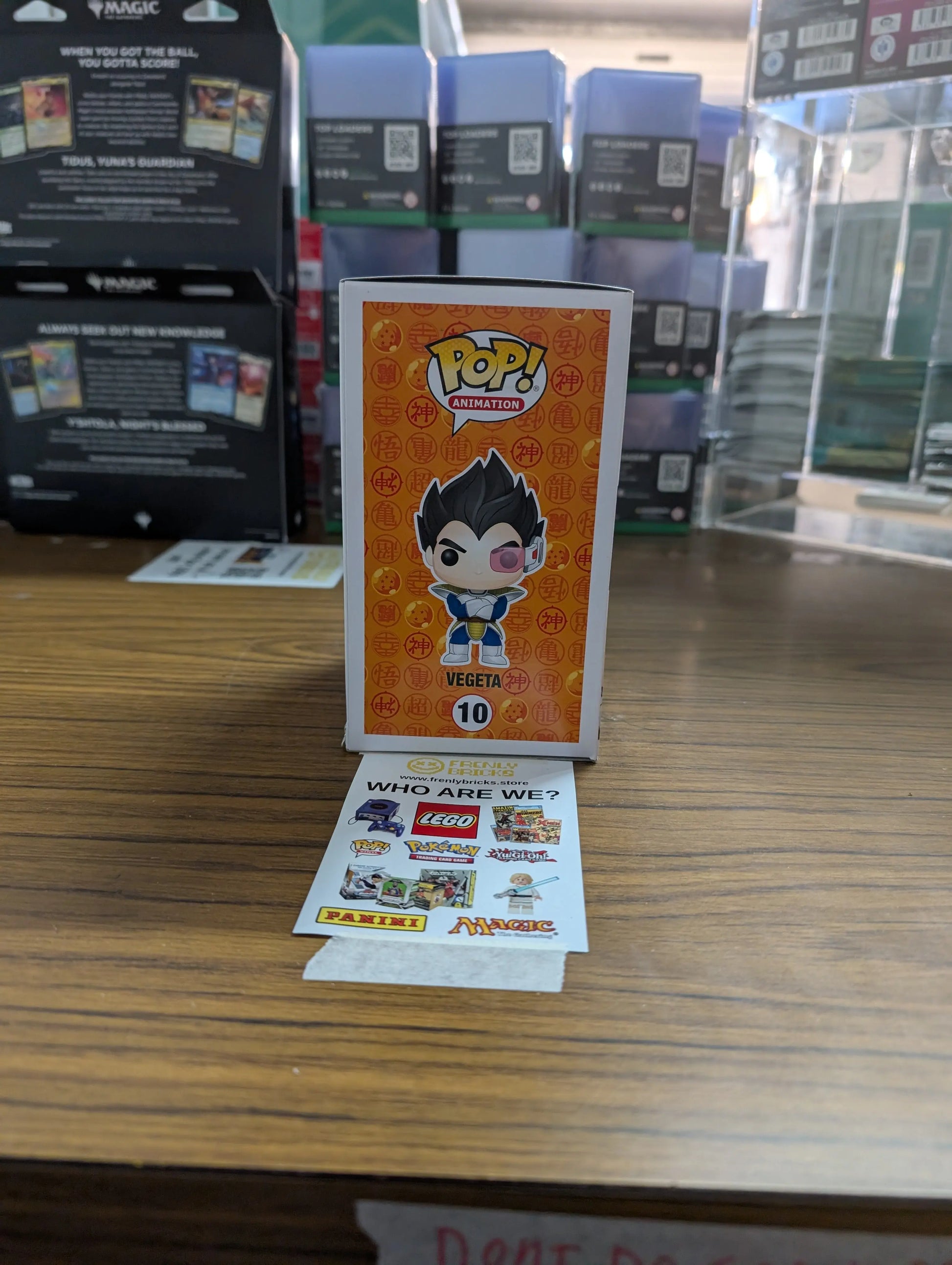 FUNKO Pop Vinyl Vegeta #10 FRENLY BRICKS - Open 7 Days