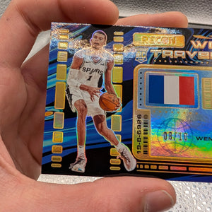Victor Wembanyama 08/10 RC Recon World Travelers Panini FRENLY BRICKS - Open 7 Days