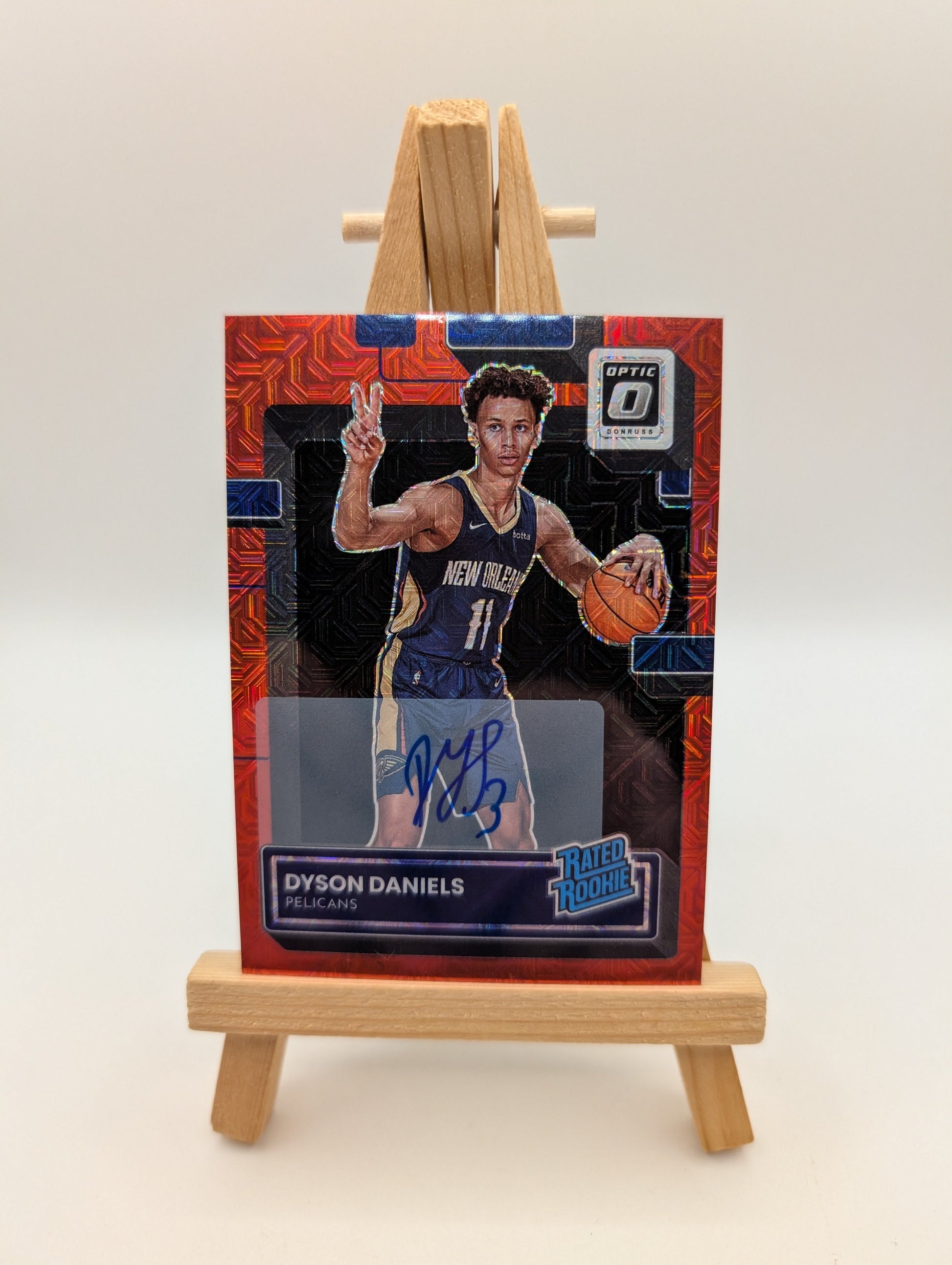 2022-23 Panini Optic DYSON DANIELS Red Choice Prizm Rated Rookie Autograph #250 FRENLY BRICKS - Open 7 Days
