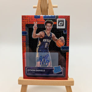 2022-23 Panini Optic DYSON DANIELS Red Choice Prizm Rated Rookie Autograph #250 FRENLY BRICKS - Open 7 Days