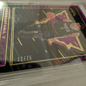 2023-24 Recon Victor Wembanyama /75 Purple Holo SSP PSA 8 SP Rookie RC #225 rare FRENLY BRICKS - Open 7 Days