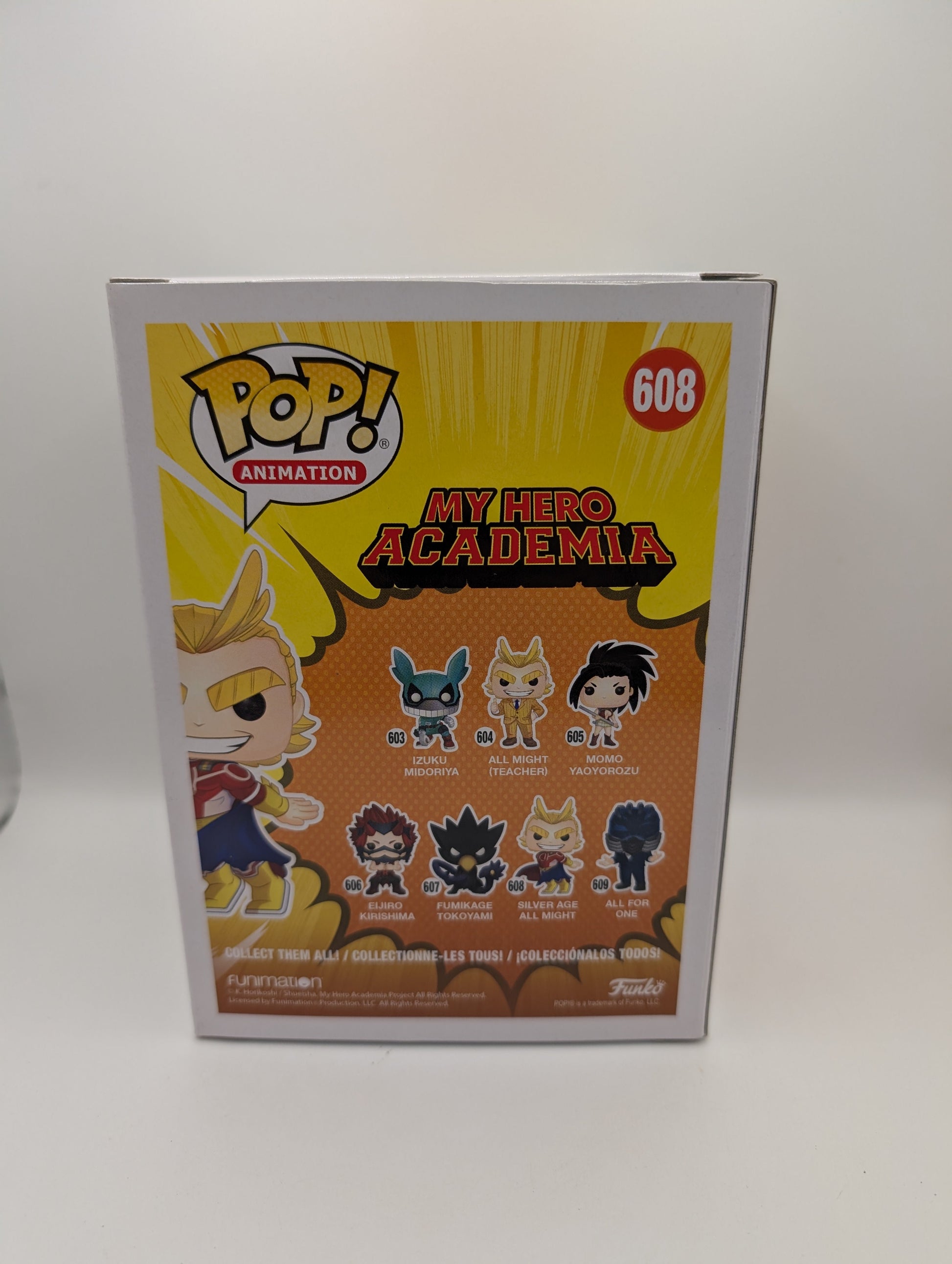 Funko Pop Silver Age All Might 608 My Hero Academia Vinyl Figure FRENLY BRICKS - Open 7 Days