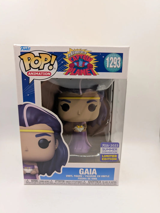 Funko Pop! Gaia #1293- Captain Planet - 2023 San Diego Comic Con Exclusive FRENLY BRICKS - Open 7 Days