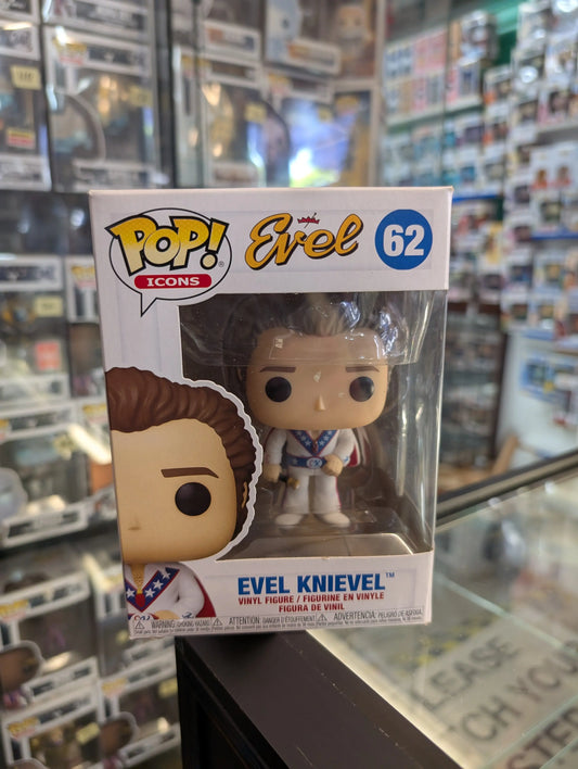 Icons - Evel Knievel #62 Funko Pop Vinyl Figure 2020 FRENLY BRICKS - Open 7 Days