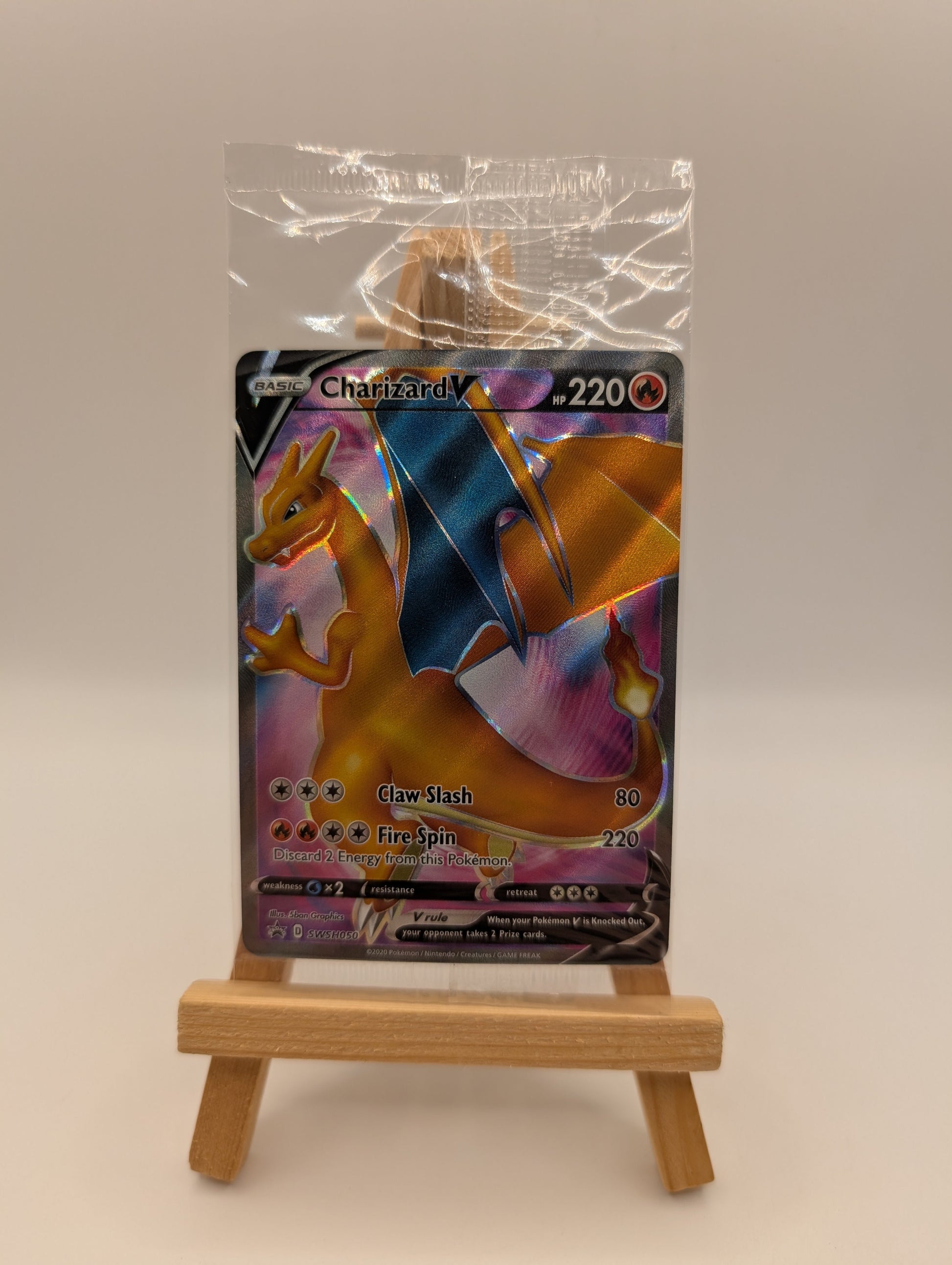 Charizard V - SWSH050 - SWSH Black Star Promo - SEALED - Pokemon Card FRENLY BRICKS - Open 7 Days
