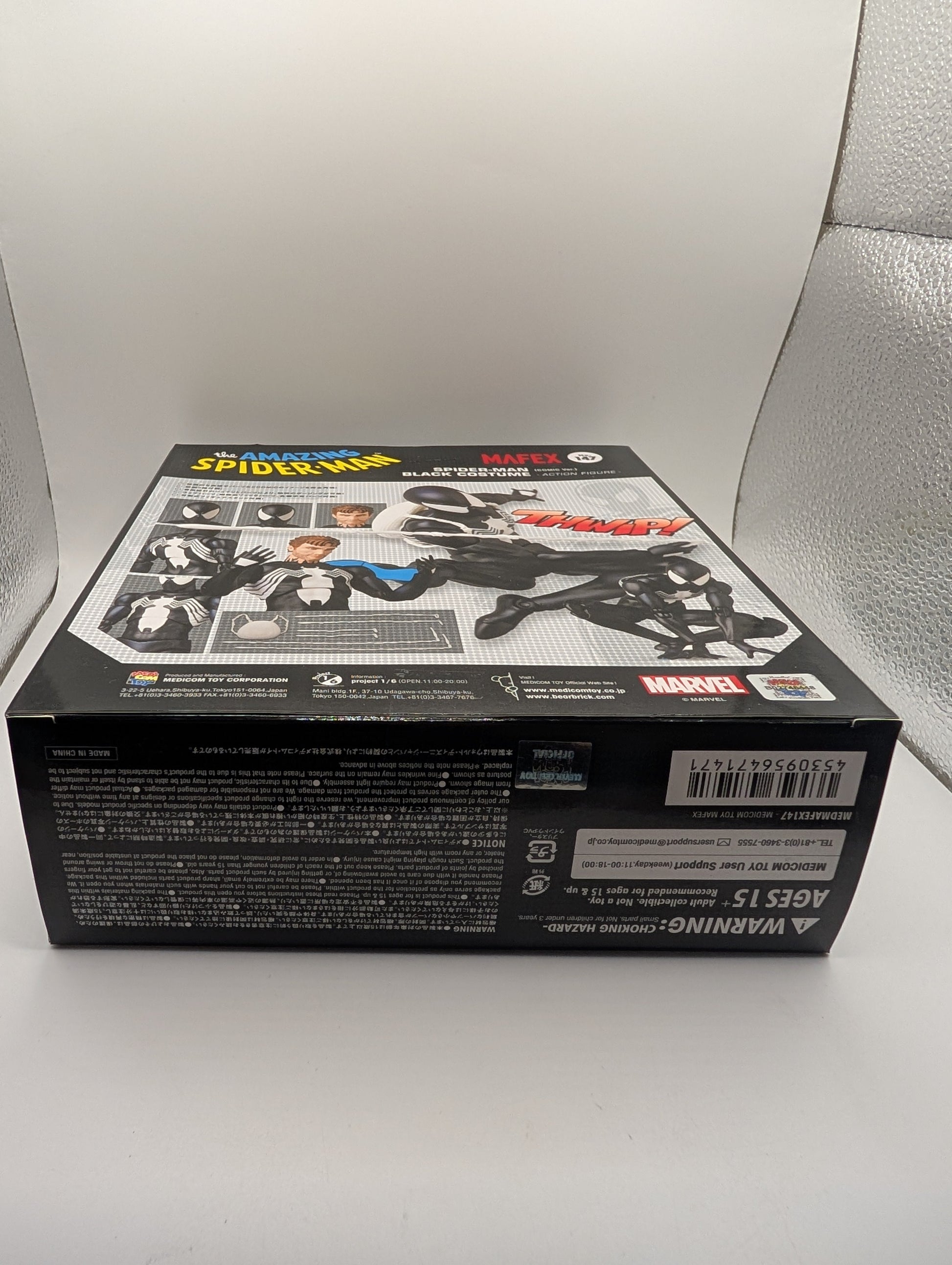 MAFEX Black Suit SPIDER-MAN Symbiote/Secret Wars COMIC Ver. No.147 Action Figure FRENLY BRICKS - Open 7 Days